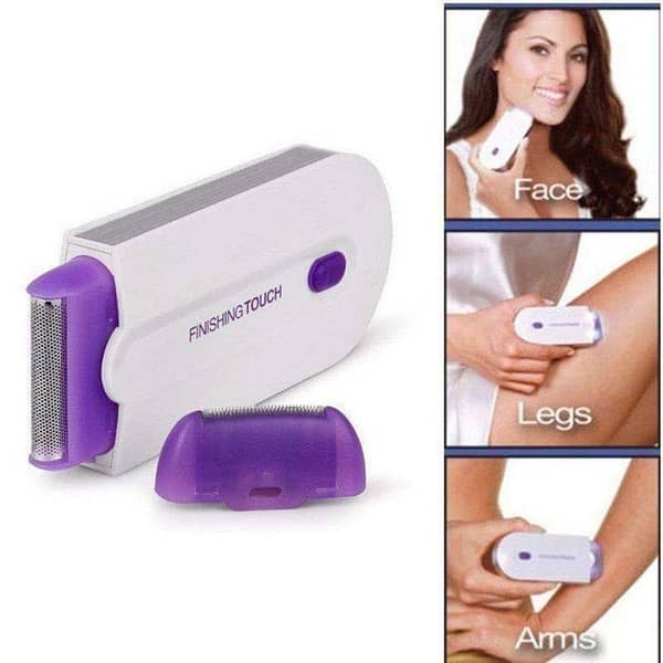 YES Finishing Touch USB Rechargeable 2 in 1 Instant Painless Hair Removal Machine for Men Women Legs Arm Face Body