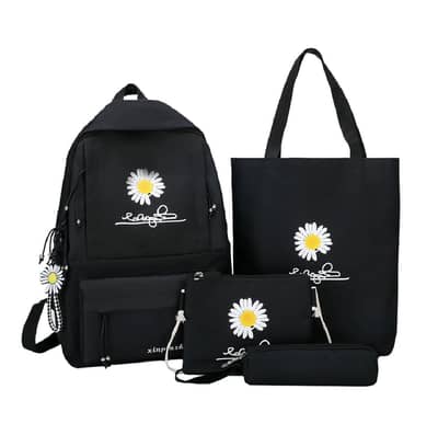 4 pcs PREMIUM Quality Best school backpack for female
