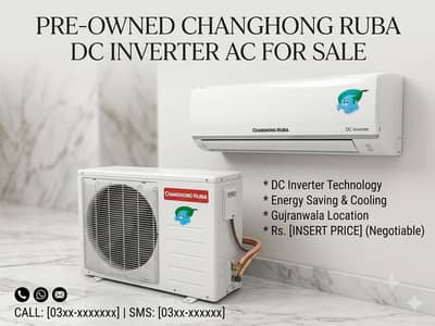 Changhong Ruba DC Inverter AC - Excellent Condition