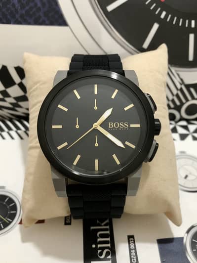 HUGO BOSS-NEW WATCH-CHRONOGRAPH-ORIGINAL-SEIKO CITIZEN CASIO ARMANI