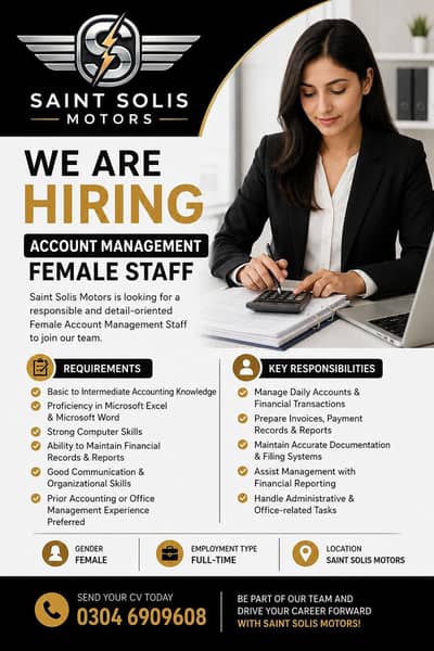 Account Management Female Staff