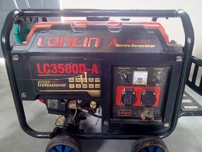 Loncin LC3500D-A 3.5 kva Gas +petrol Genrator/Electric start/Copper w.