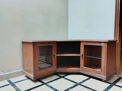 Wooden corner table / TV table (03150557077)