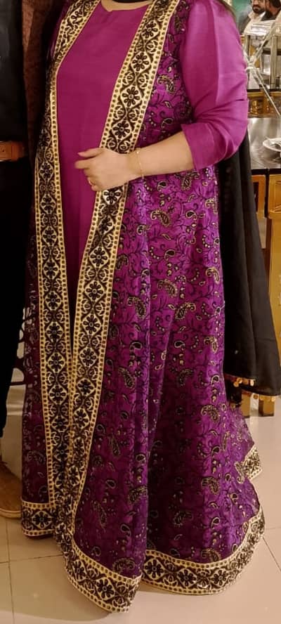 Fabric net emboss print shirt raw silk