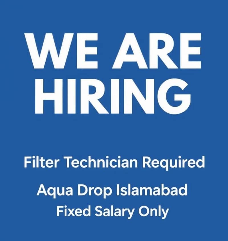 Need Filter Technician 0