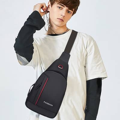Fashion Man Small Chest Bag Phone Pocket Cross Body Shoulder bag