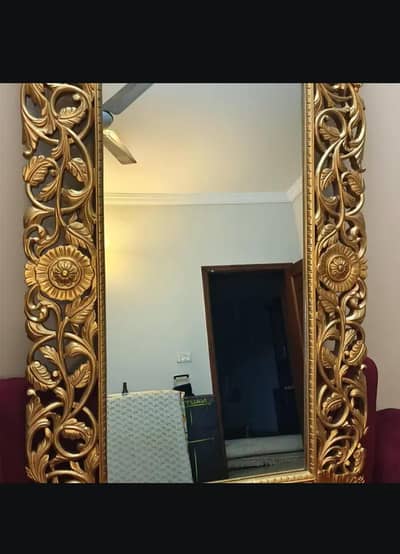 Pure sheesham wood mirror