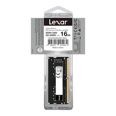 Lexar DDR4-3200 SODIMM Laptop RAM Memory 16GB | LD4AS016G-B3200GSST