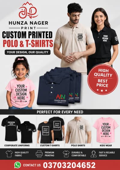 Custom T-Shirts Printing Pakistan | Design Your Own Shirt