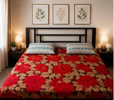 Iron Bed with mattress urgent sell