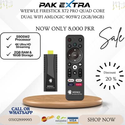 TV stick X72 PRO 2GB/16GB netflix youtube Android 11 voice remote