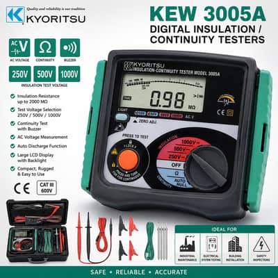 Digital Insulation And Continuity Tester In Pakistan KEW3005A kyoritsu