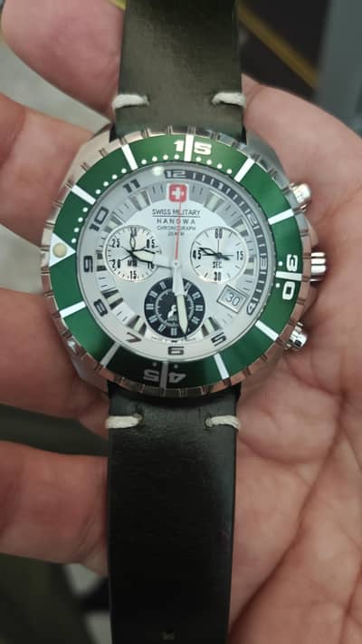 swiss military hanowa, original chronograph watcg