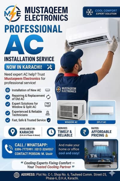 AC Cooling Expert Fast Service | Quality Work | Affordable Price