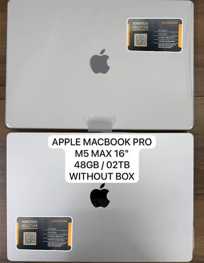 MacBook Pro 16" M5 Max 48gb 2tb Silver MGE94 WITH OUT BOX BRAND NEW