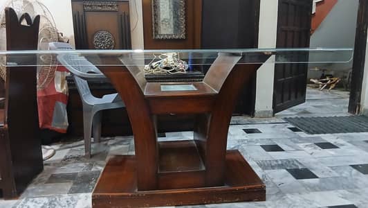 dining table with 6 chairs urgent sale