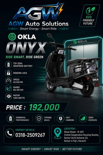 ELectric Scooty & Scooters OKLA Onyx