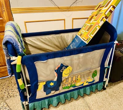 Baby Cot, Mattress & Seat