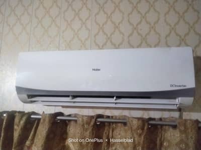 haier 1.5 ton interter ac 10/10 condition urgent sale contact no