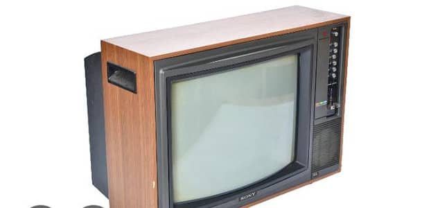 Sony Tritrion Colour TV wood body(03127610903)