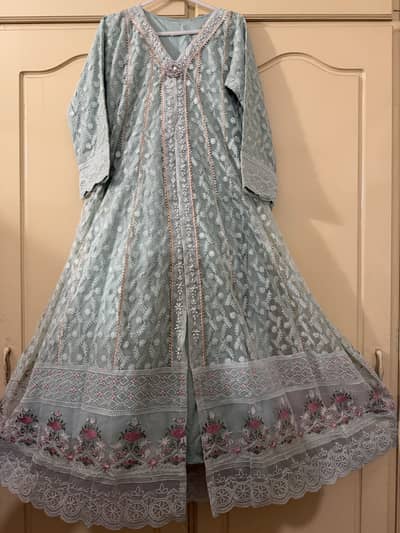 Long open gown