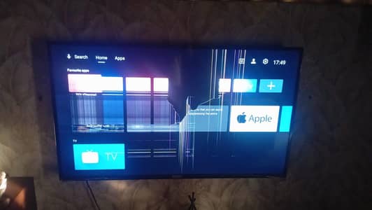 TCL LED TV - Panel Broken, Motherboard & Parts Working