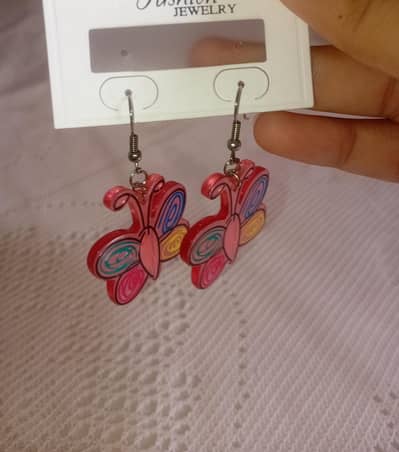 Colorful Butterfly Acrylic Earrings – Lightweight & Stylish