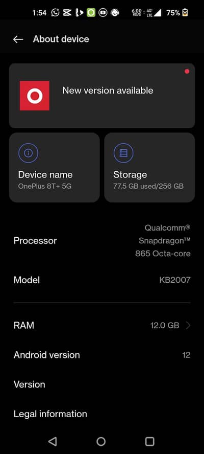 One plus 8t+ 5g