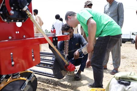 Rotary seeder drill machine