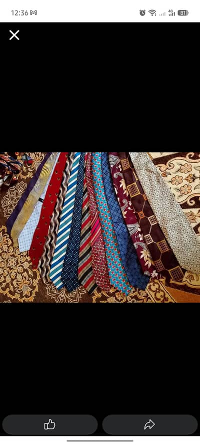Branded tie available