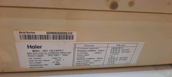 AC in working condition