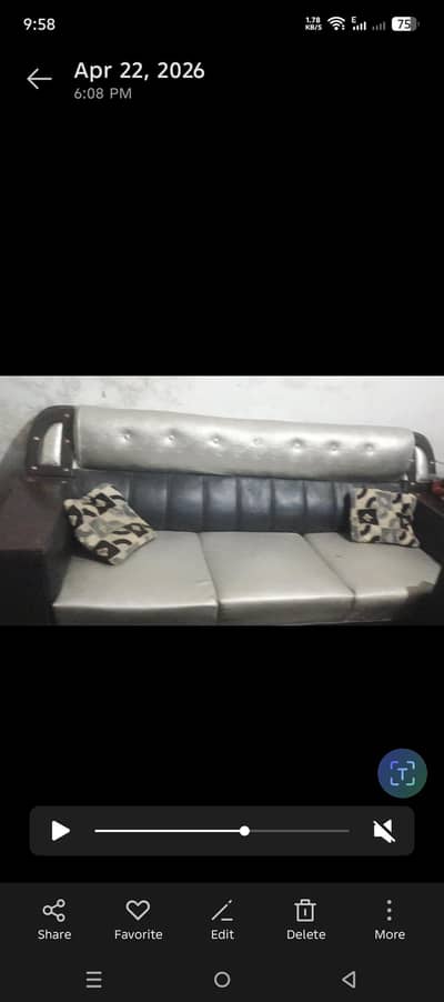 6seater sofa with 3table