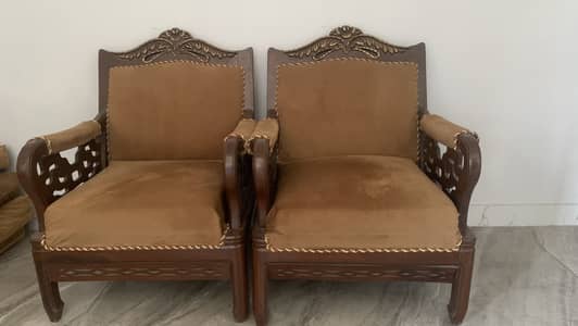 Pure wood antique sofa set