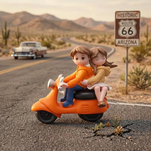 Universal Cute Couple Cartoon Character Decoration Accessories For Car