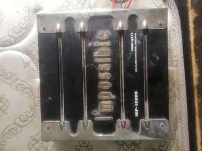Impossible 3000 watt 2 chanel  power  amplifire
