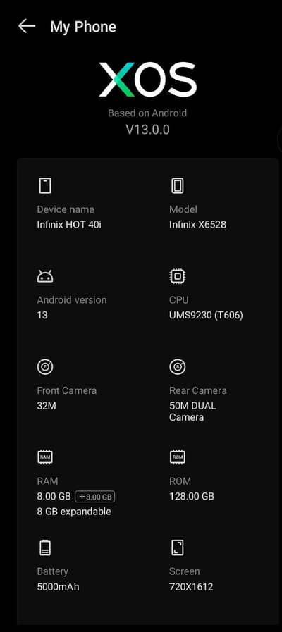 Infinix Hot 40i