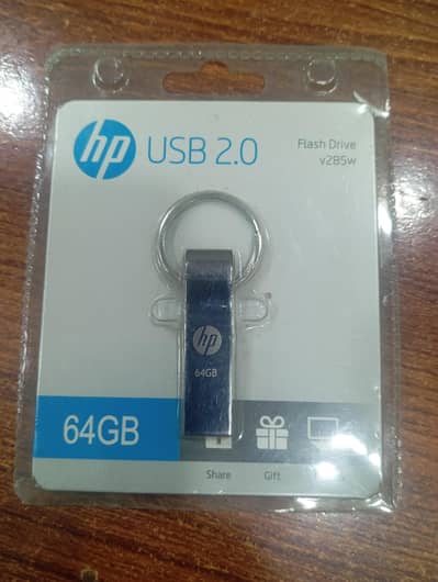 Hp new pack usb made in Taiwan 64 Gb