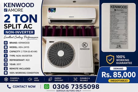 Kenwood eAmore 2 Ton Split AC for Sale