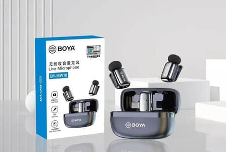 Bo ya Improved Wireless Lavalier With 2 Microphone with Adjustable