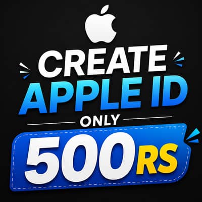 I create apple id for you in only 500rs