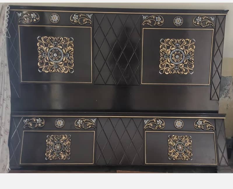 king size bed +2 side table + dressing 0