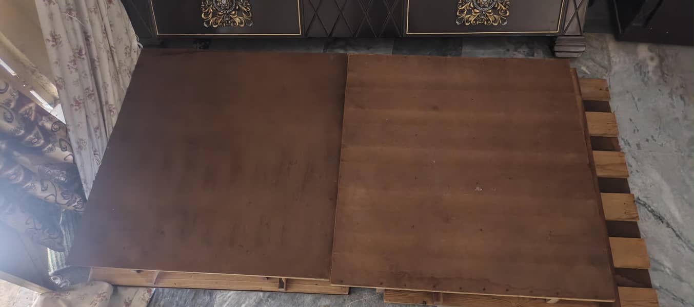 king size bed +2 side table + dressing 1