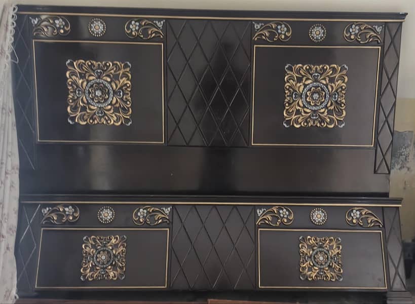 king size bed +2 side table + dressing 2