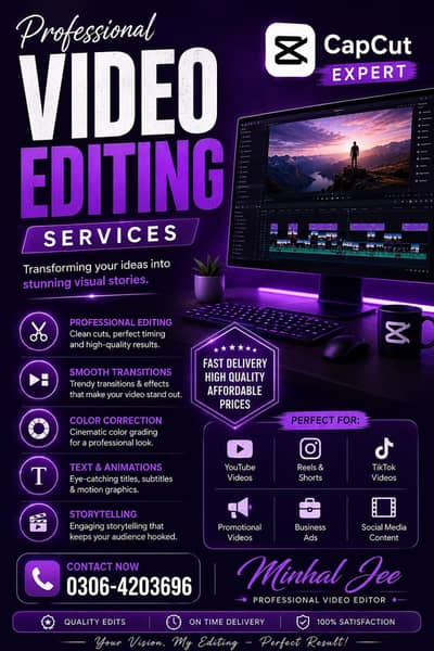  Professional Video Editing Services | CapCut Expert