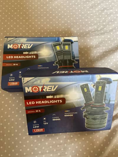 2 x H4 LED HEADLIGHTS (PAK WHEELS)
