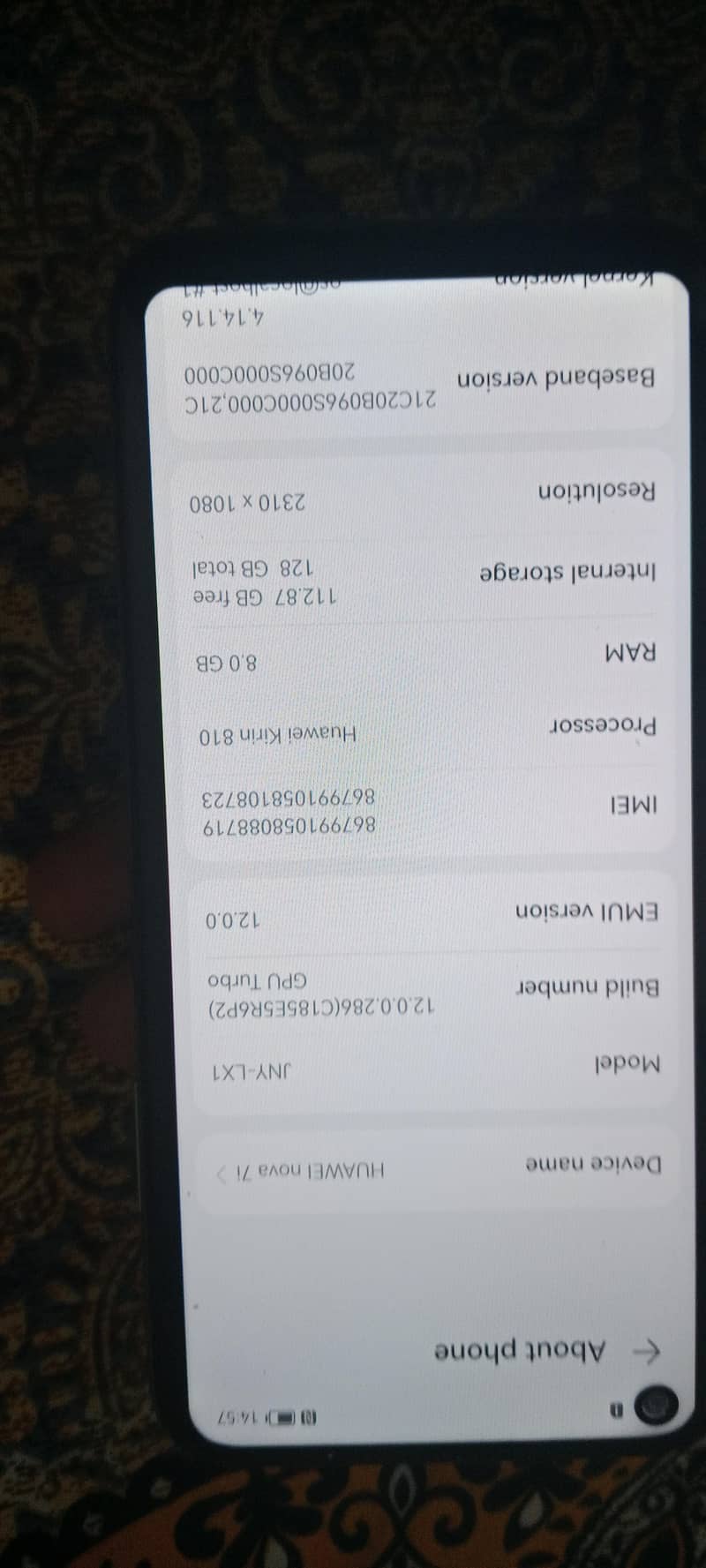 Huawei Nova 7i 5