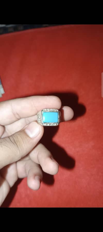 Feroza 100% Original stone & Italian chandi 925 with stamp