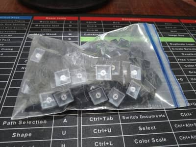 Topographic Double Shot PBT Cracked ShineThrough | Attack Shark G3 Pro