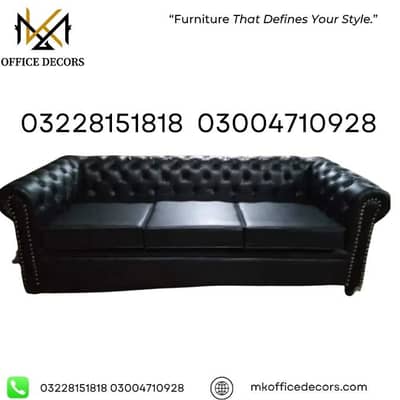 Three seater sofa | Chesterfield Sofa | Office Sofa | Sofa for sale