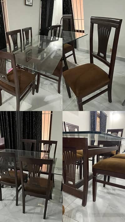 6- chairs Dinning table set is for sale